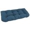 42-inch by 19-inch U-Shaped Twill Tufted Settee/Bench Cushion - Indigo